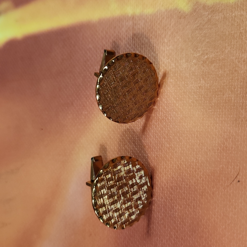 Goldtone Cuff Links